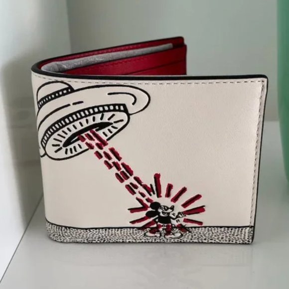 Disney Mickey Mouse X Keith Haring Double Billfold Wallet